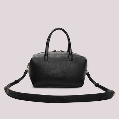 BORSA A BAULETTO MEDIA CON TARGHETTA LOGATA