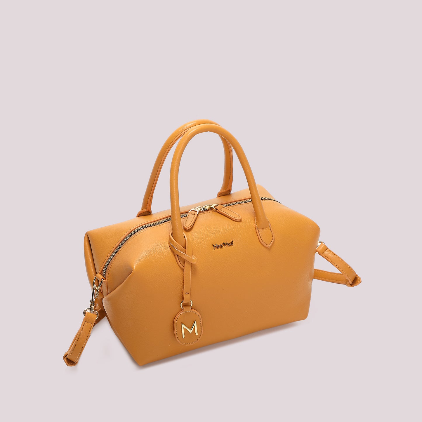 BORSA A BAULETTO MEDIA CON TARGHETTA LOGATA