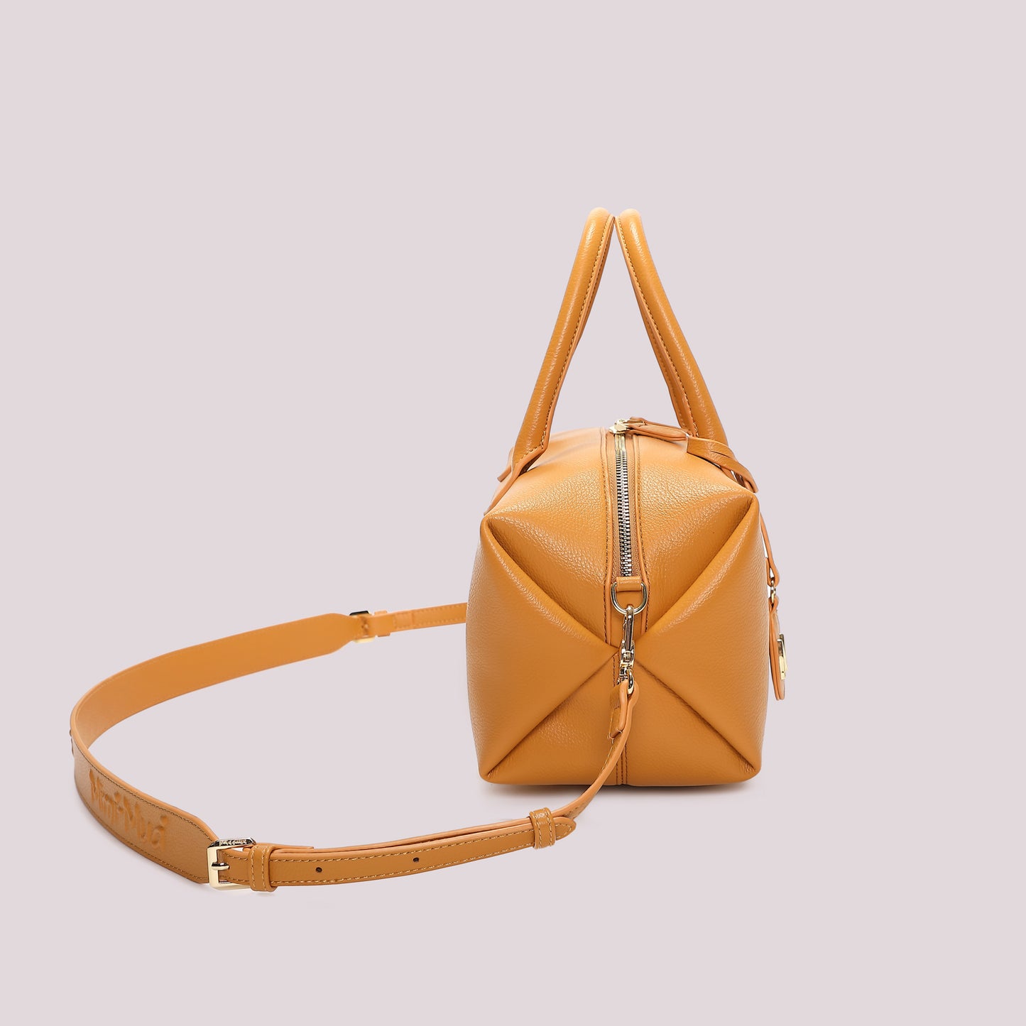 BORSA A BAULETTO MEDIA CON TARGHETTA LOGATA