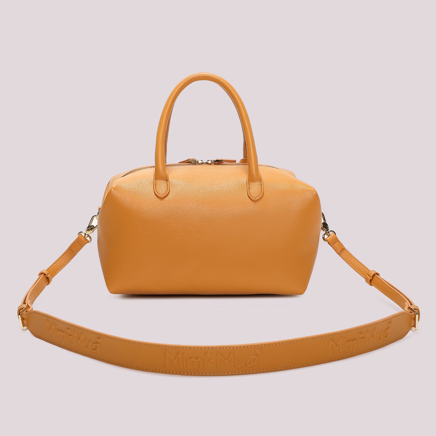 BORSA A BAULETTO MEDIA CON TARGHETTA LOGATA