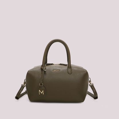BORSA A BAULETTO MEDIA CON TARGHETTA LOGATA