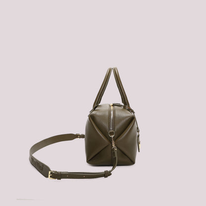 BORSA A BAULETTO MEDIA CON TARGHETTA LOGATA