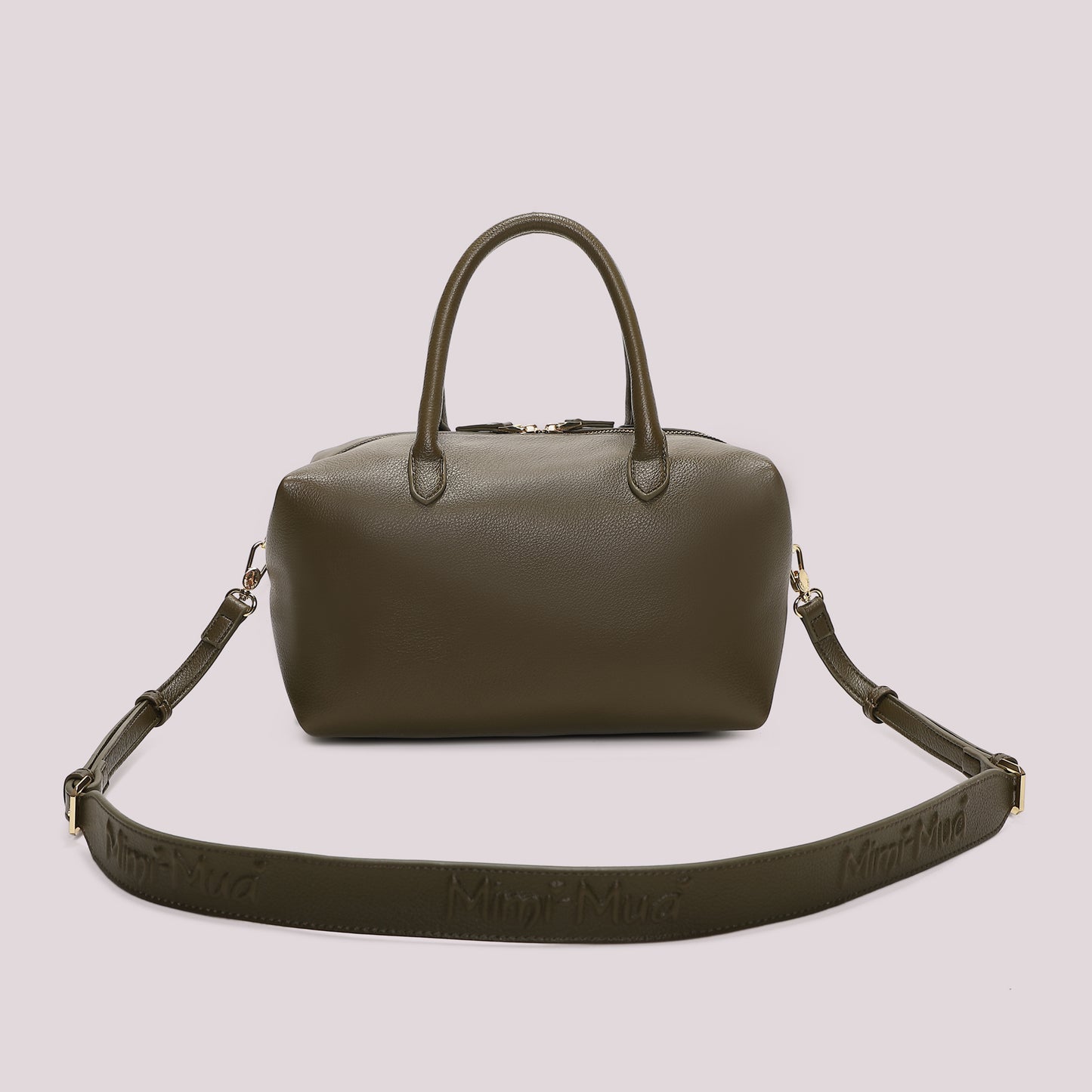 BORSA A BAULETTO MEDIA CON TARGHETTA LOGATA