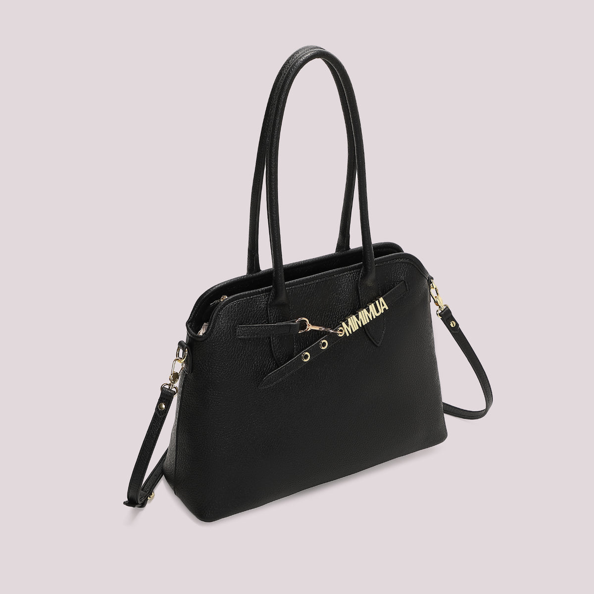 BORSA A SPALLA GRANDE CON LETTERE MIMI-MUA