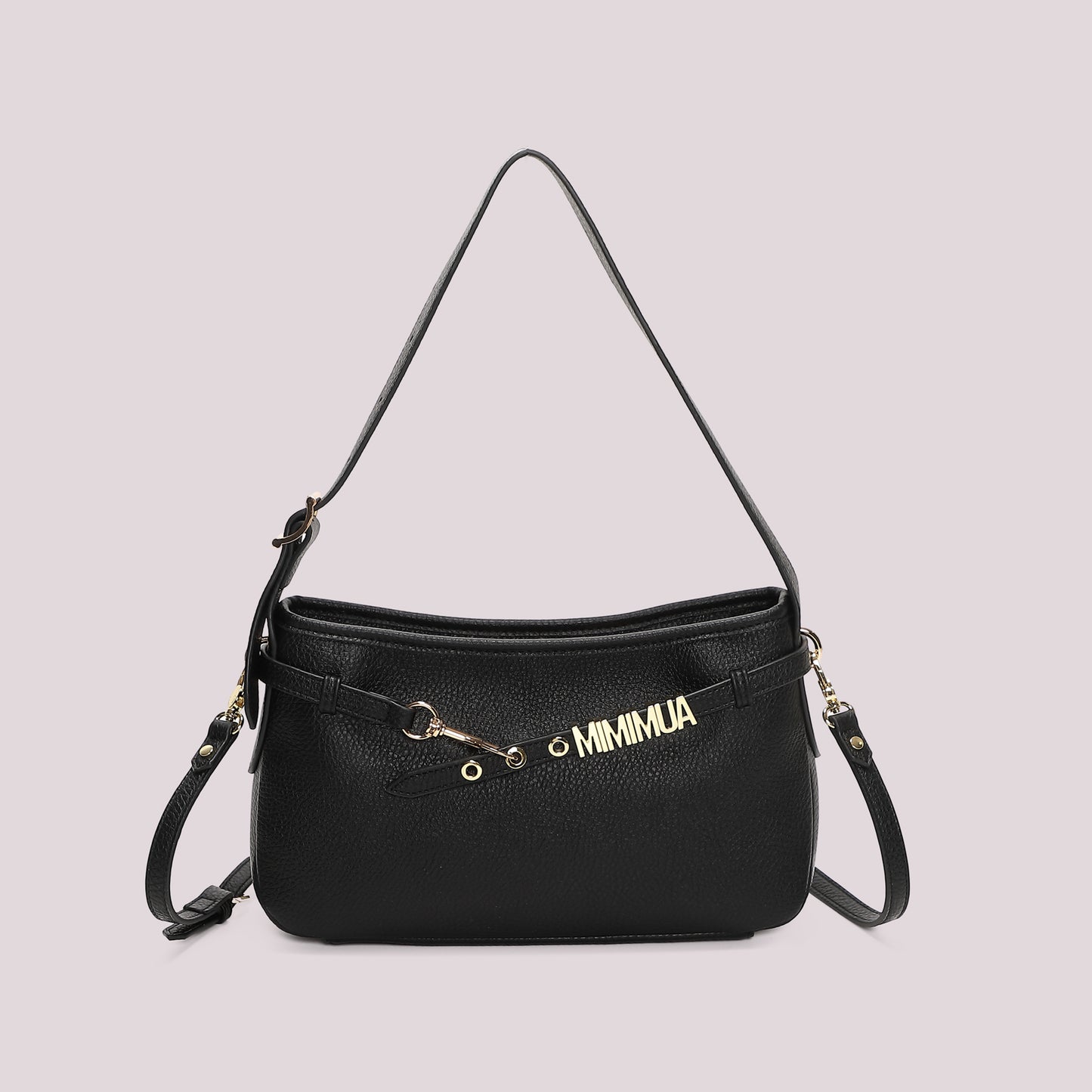 BORSA A SPALLA MEDIA CON LETTERE MIMI-MUA