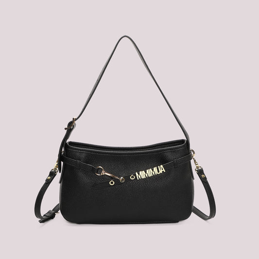 BORSA A SPALLA MEDIA CON LETTERE MIMI-MUA