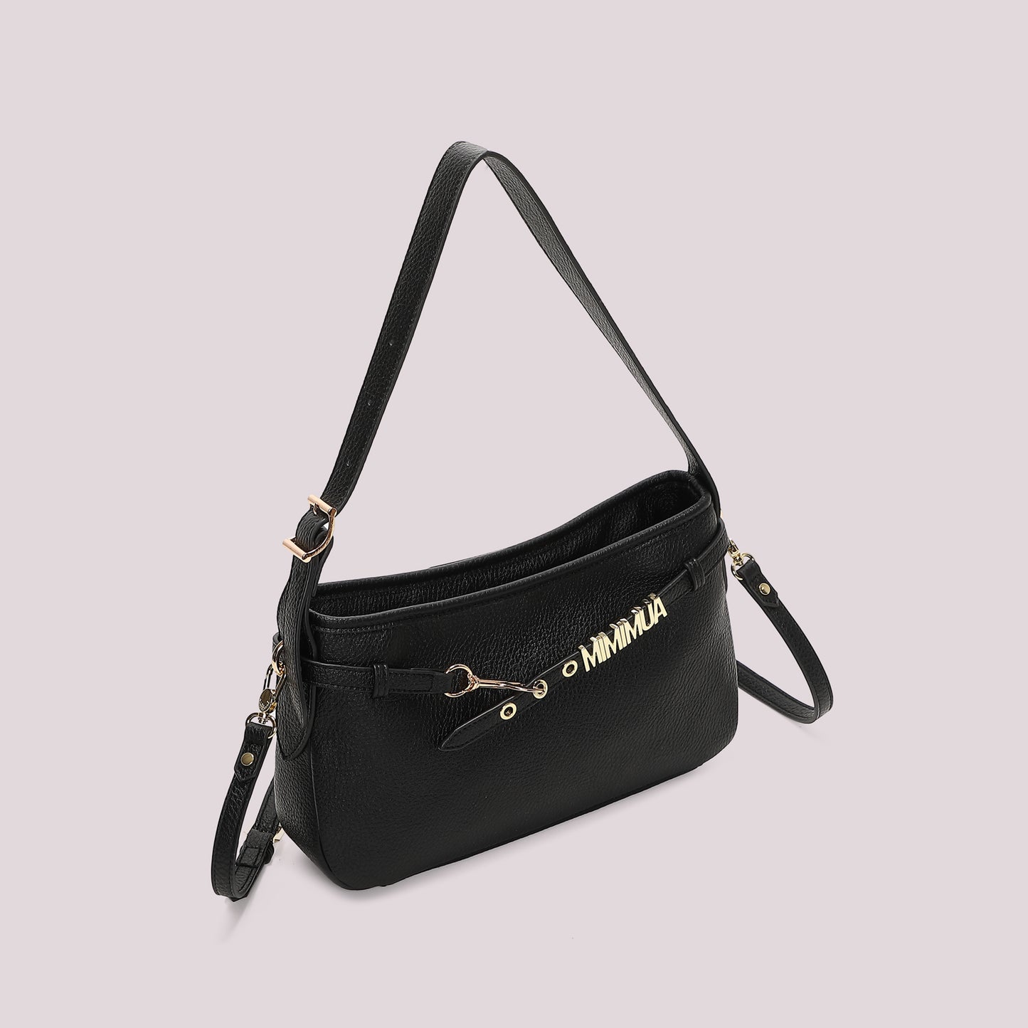 BORSA A SPALLA MEDIA CON LETTERE MIMI-MUA