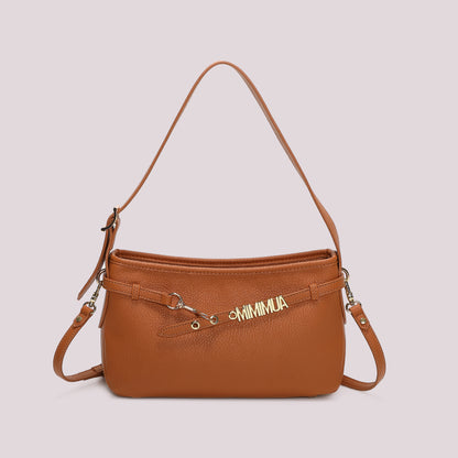 BORSA A SPALLA MEDIA CON LETTERE MIMI-MUA