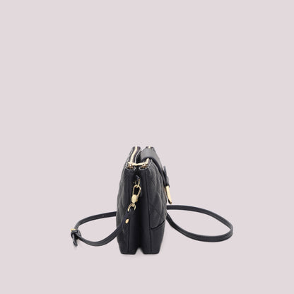 BORSA A TRACOLLA TRAPUNTATA CON BASE LISCIA