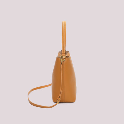 BORSA A SECCHIELLO CON DETTAGLI SATINATI