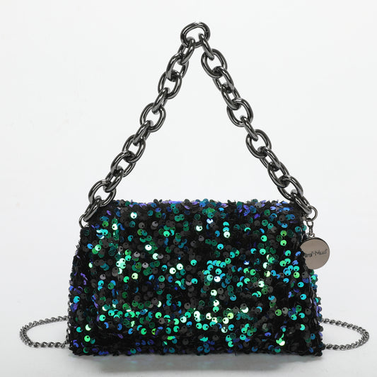 BORSA A MANO CON PAILLETTES