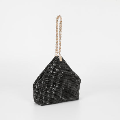 BORSA MORBIDA CON STRASS