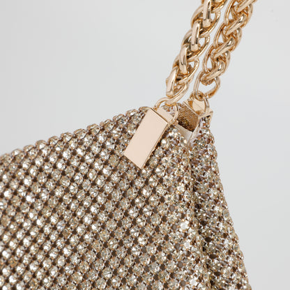 BORSA MORBIDA CON STRASS