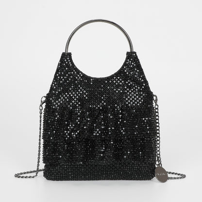 BORSA MORBIDA CON VOLANT