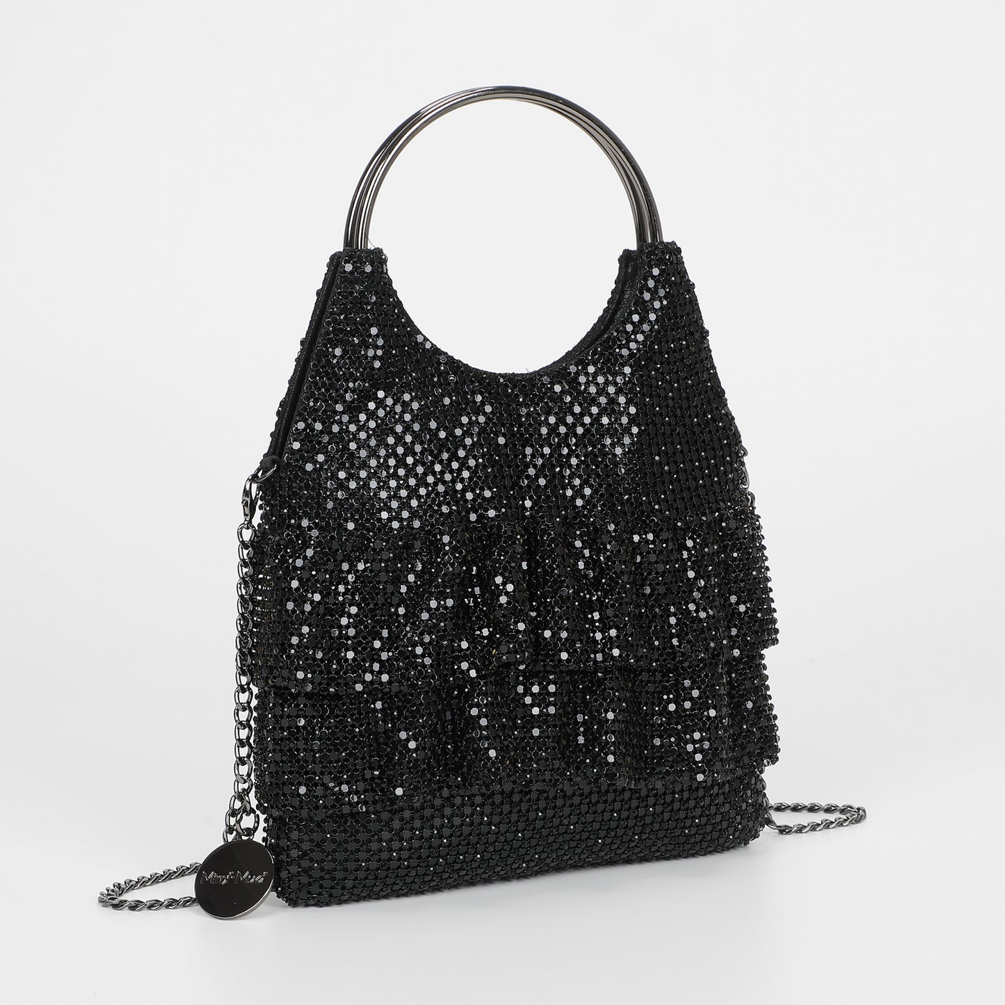 BORSA MORBIDA CON VOLANT