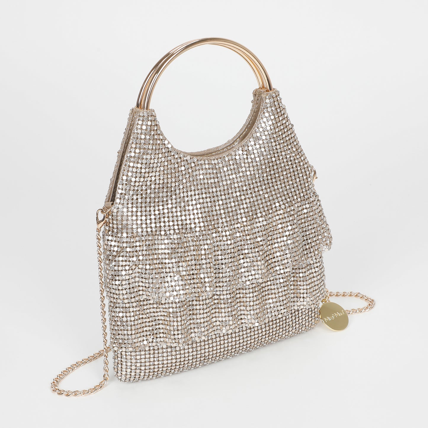 BORSA MORBIDA CON VOLANT