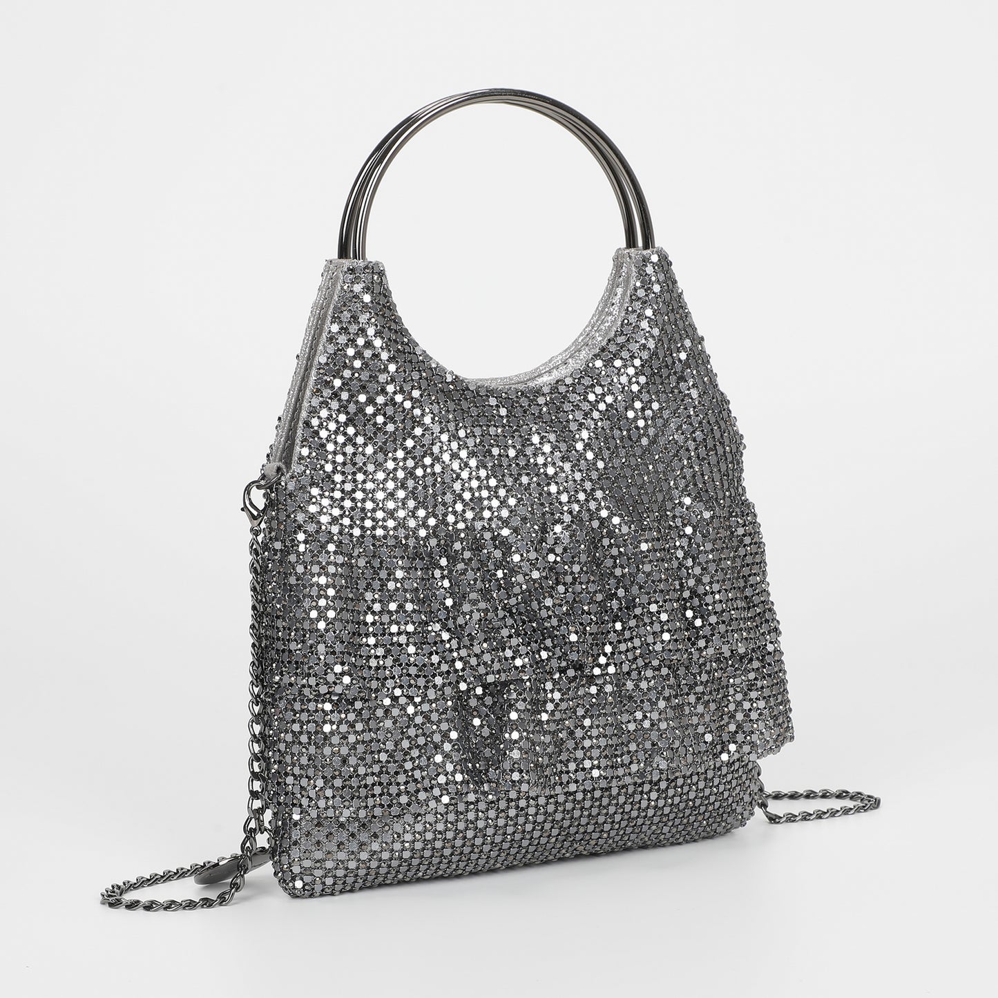 BORSA MORBIDA CON VOLANT
