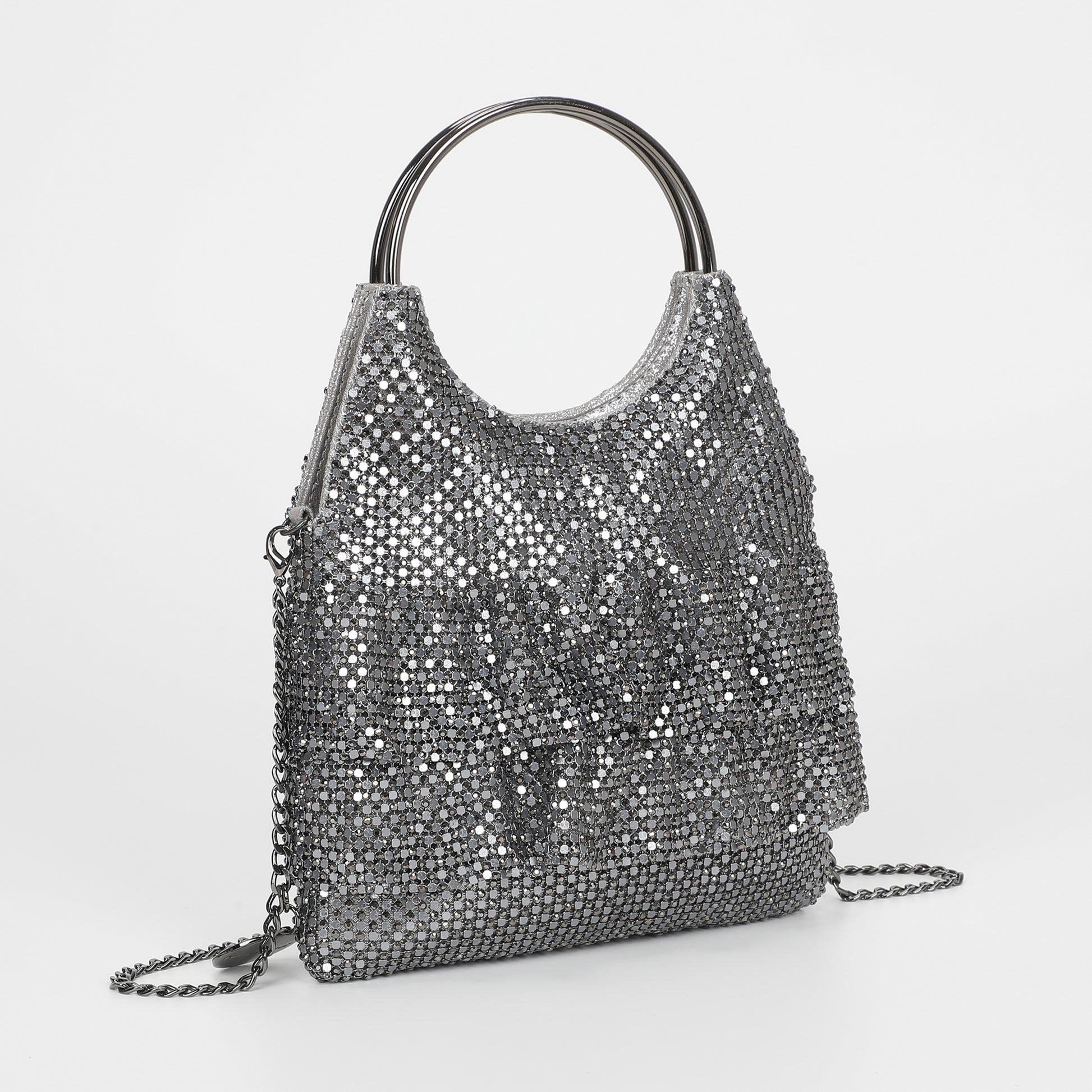 BORSA MORBIDA CON VOLANT