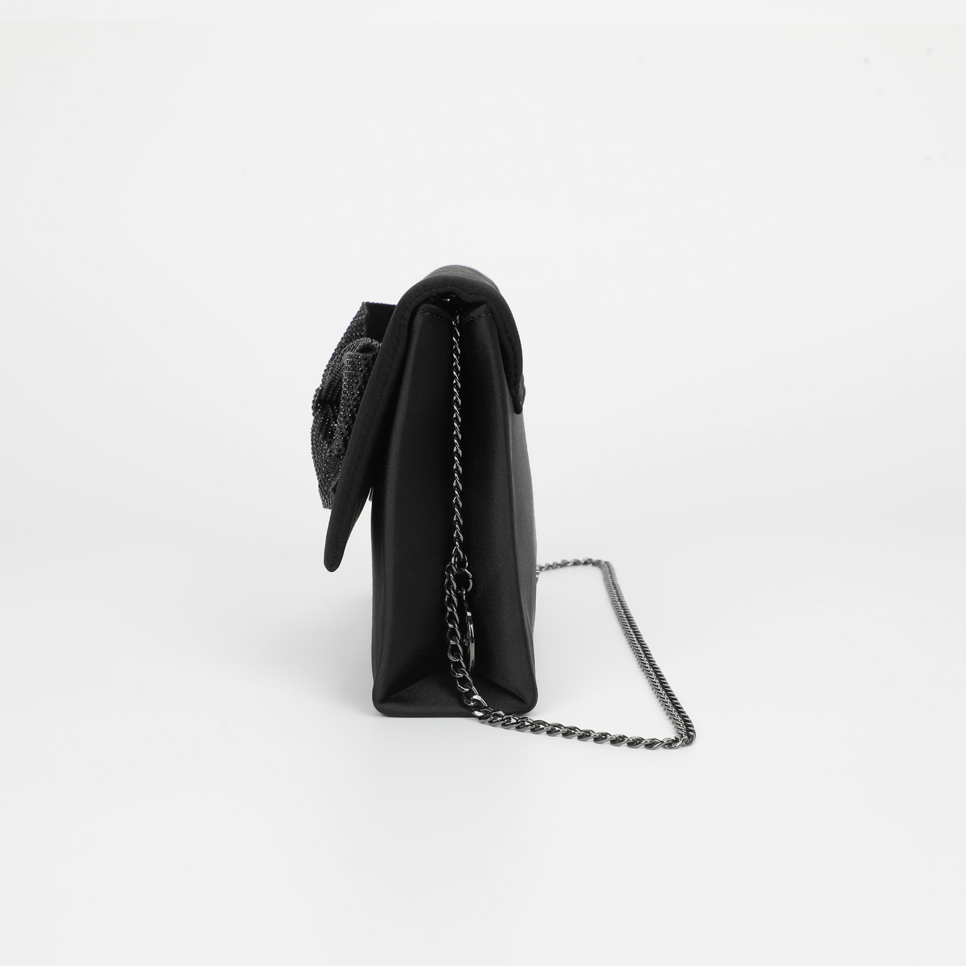 BORSA CON FIOCCO DI STRASS ASIMMETRICO