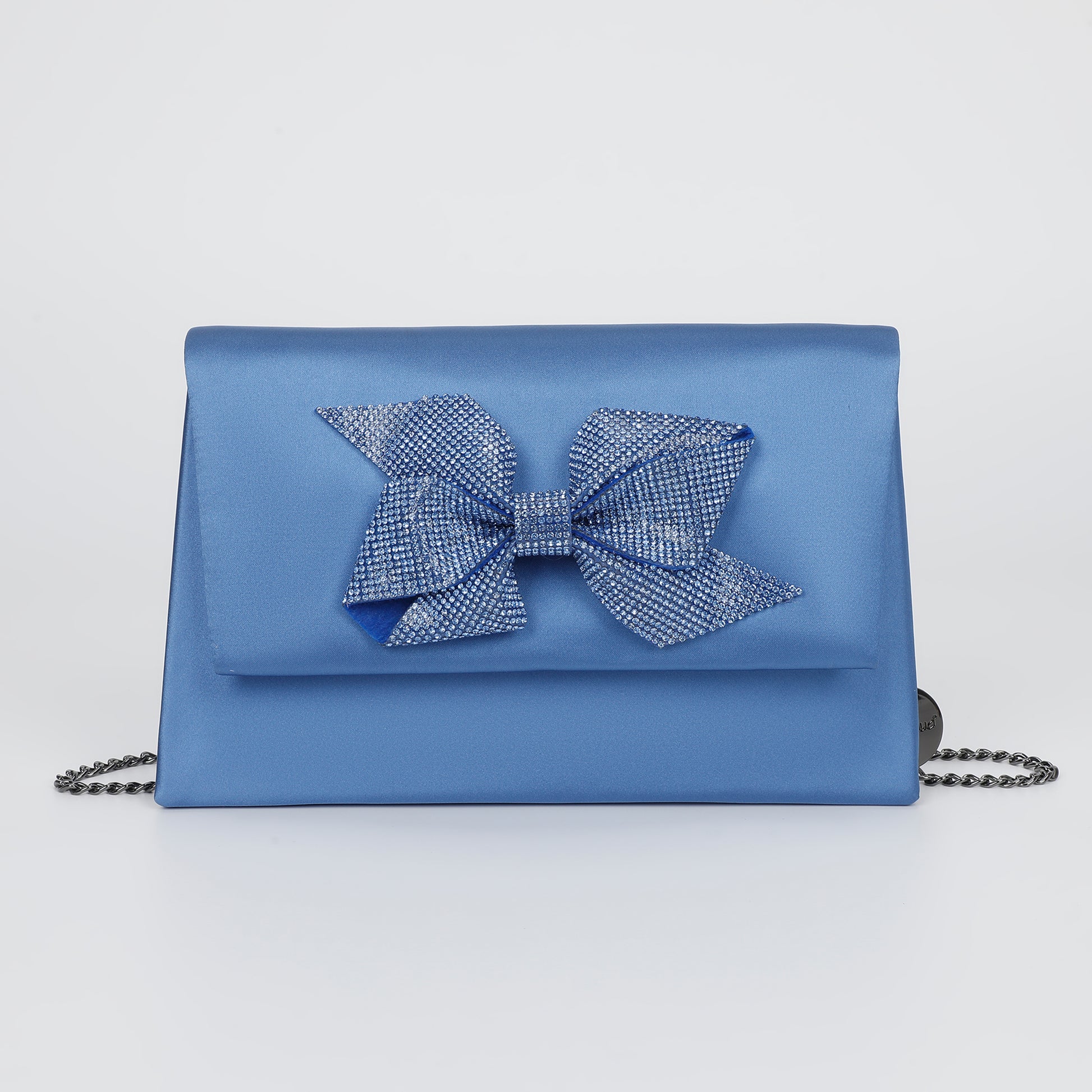 BORSA CON FIOCCO DI STRASS ASIMMETRICO