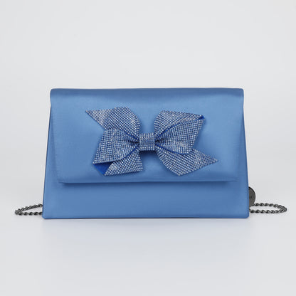 BORSA CON FIOCCO DI STRASS ASIMMETRICO
