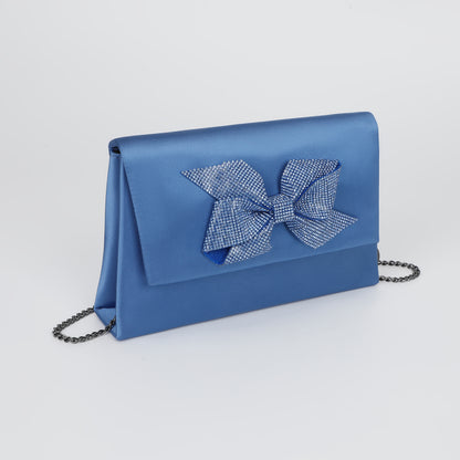 BORSA CON FIOCCO DI STRASS ASIMMETRICO