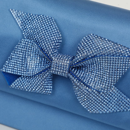 BORSA CON FIOCCO DI STRASS ASIMMETRICO