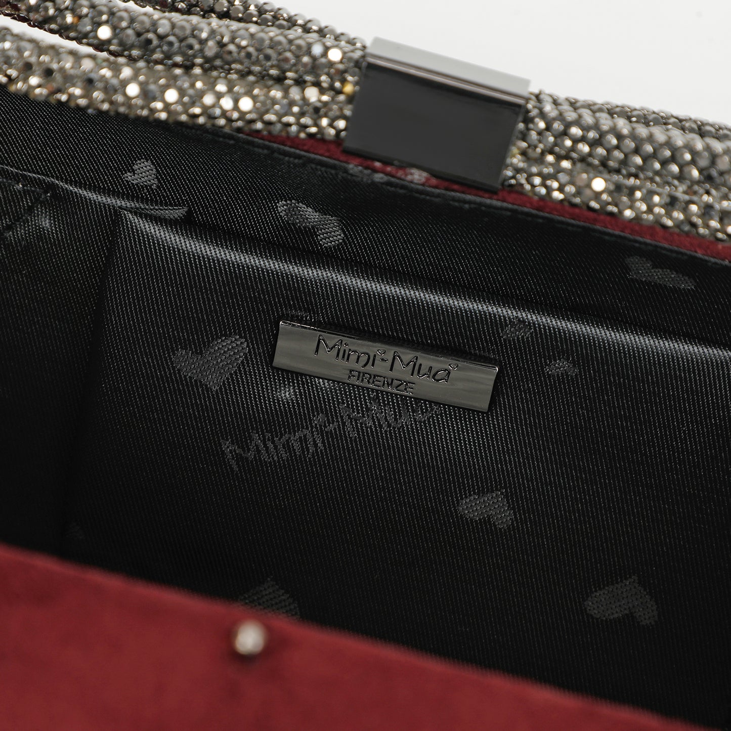 BORSA CLUTCH EFFETTO CAMOSCIO CON CHIUSURA A FIOCCO