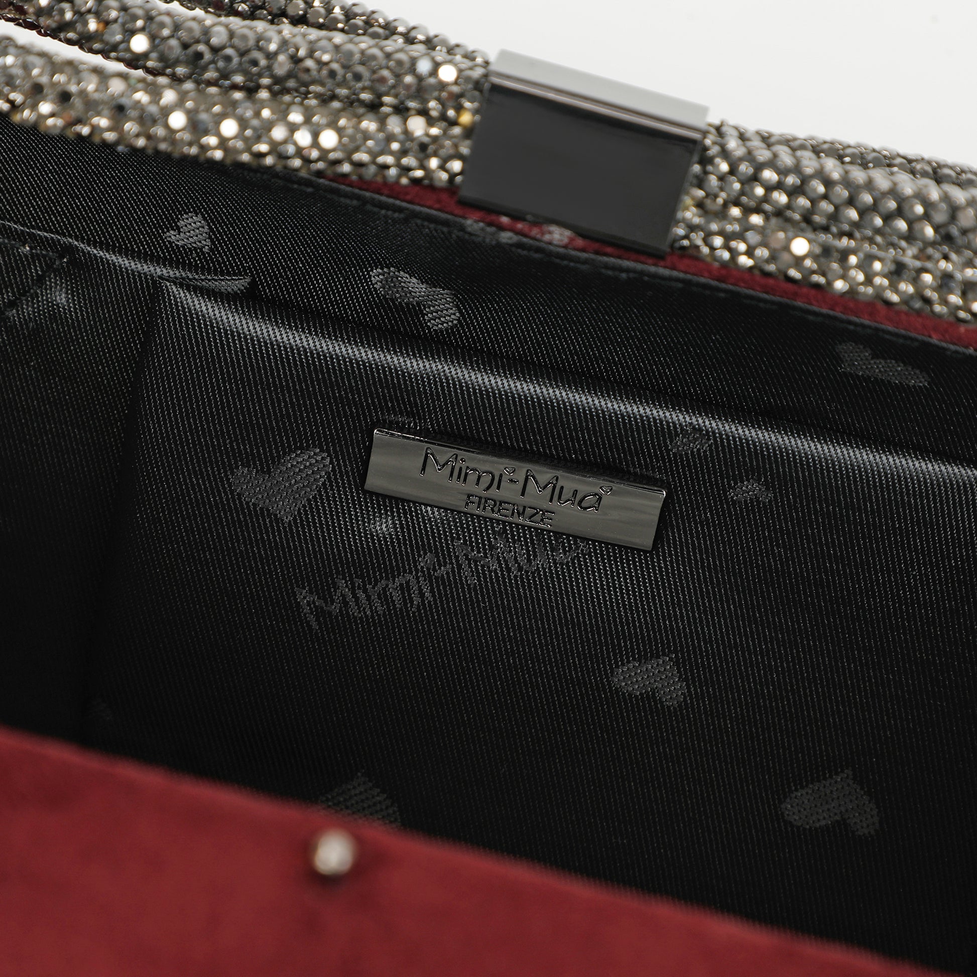 BORSA CLUTCH EFFETTO CAMOSCIO CON CHIUSURA A FIOCCO