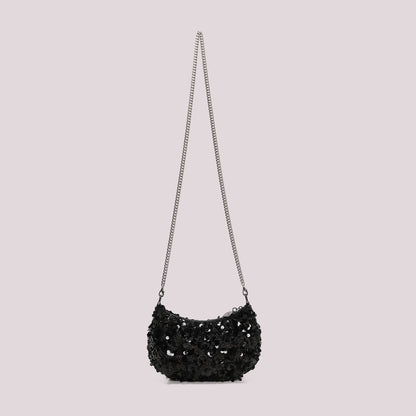 BORSA PAILLETTES CON FIORI