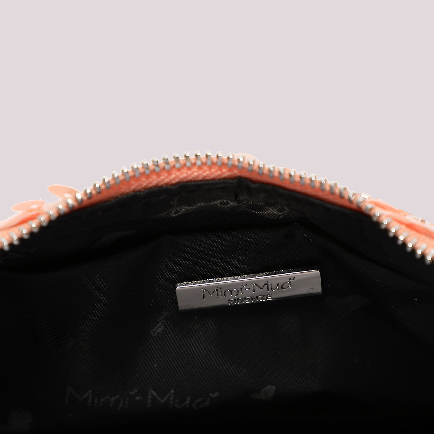 BORSA PAILLETTES CON FIORI