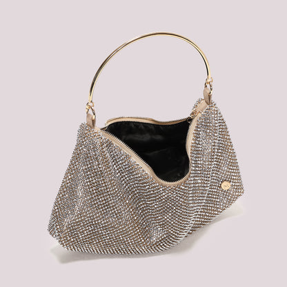 BORSA MORBIDA IN RETE DI STRASS