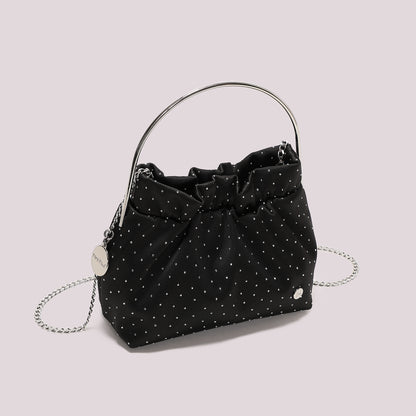 BORSA IN TESSUTO CON STRASS