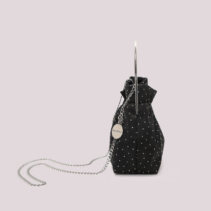 BORSA IN TESSUTO CON STRASS