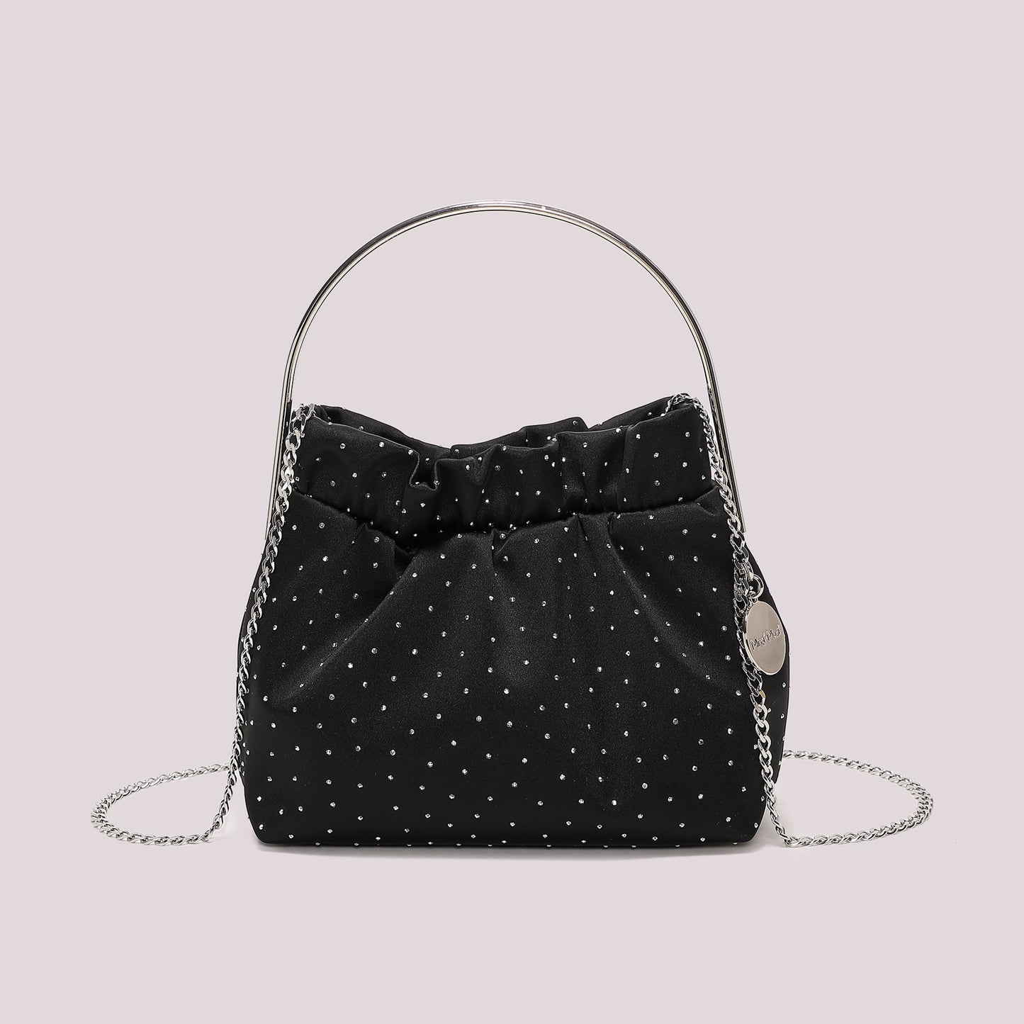 BORSA IN TESSUTO CON STRASS