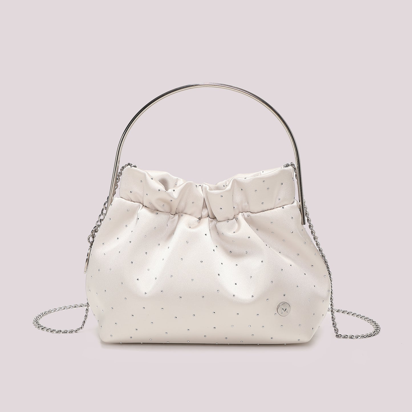 BORSA IN TESSUTO CON STRASS