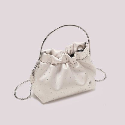 BORSA IN TESSUTO CON STRASS