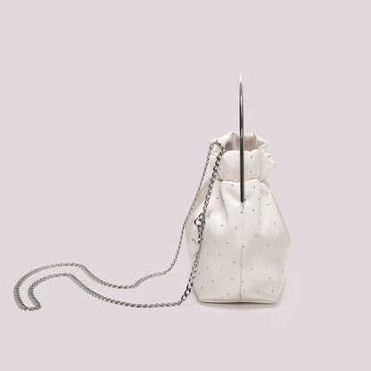 BORSA IN TESSUTO CON STRASS