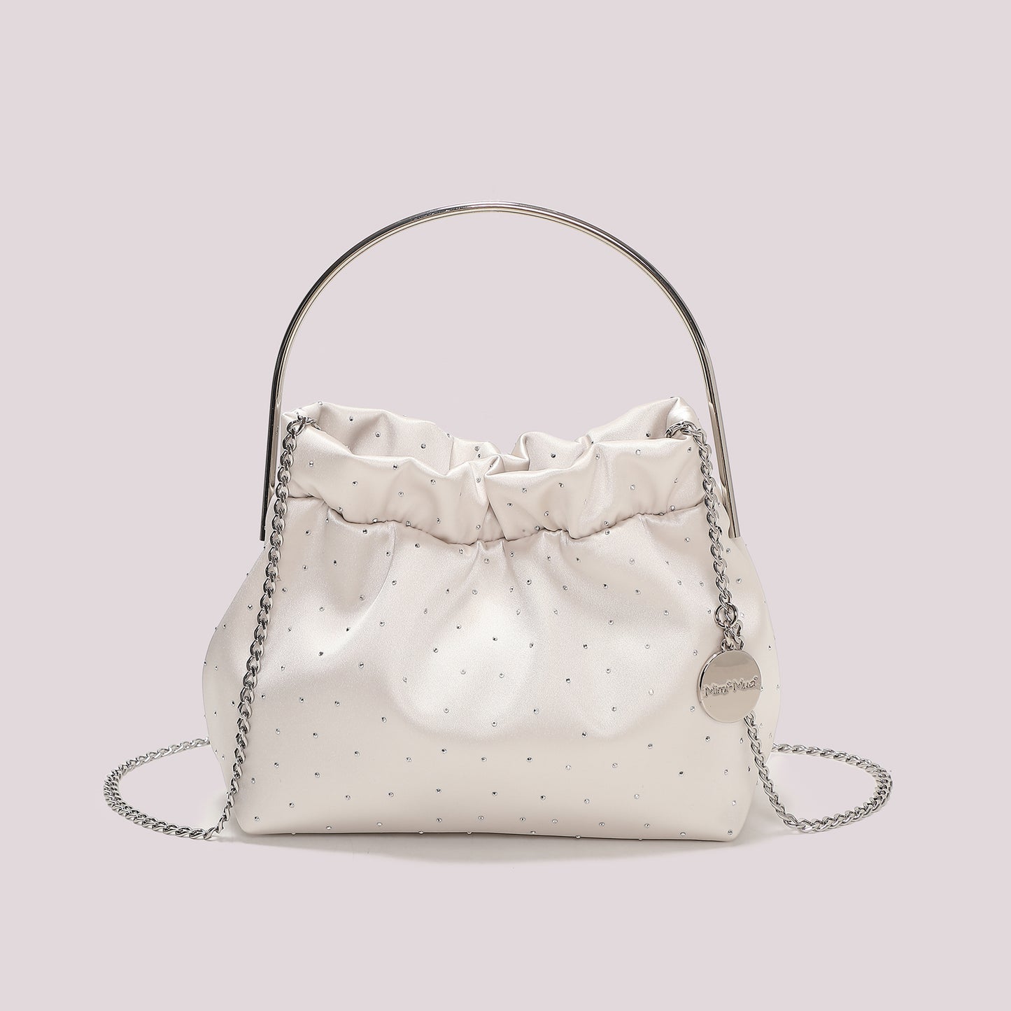 BORSA IN TESSUTO CON STRASS