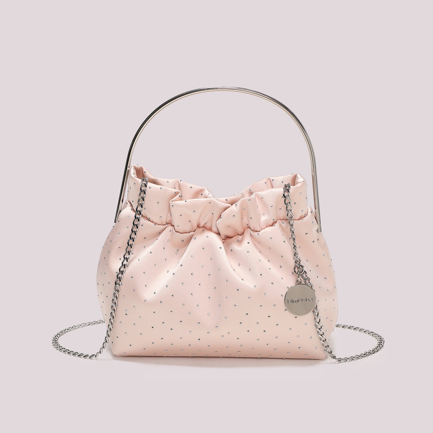 BORSA IN TESSUTO CON STRASS