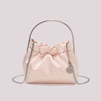 BORSA IN TESSUTO CON STRASS