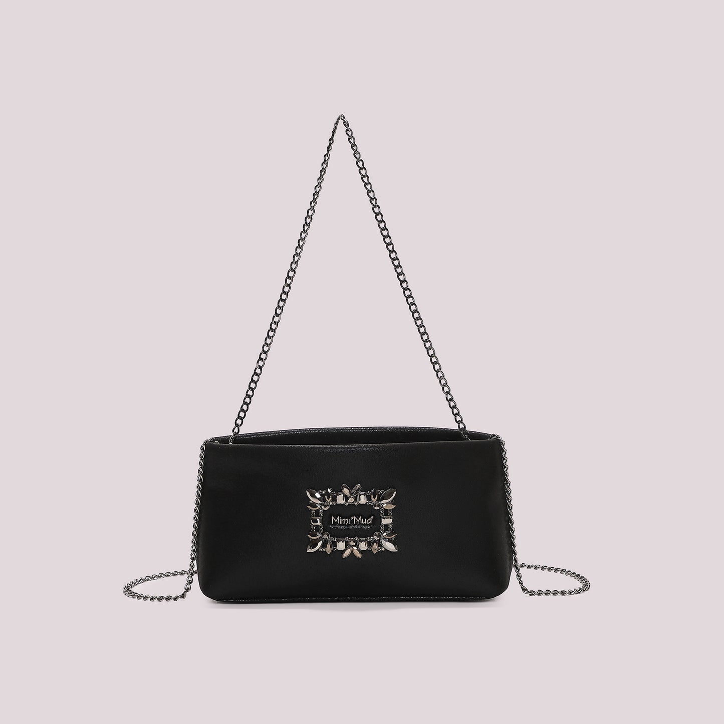 BORSA CLUTCH CON DETTAGLIO GIOIELLO