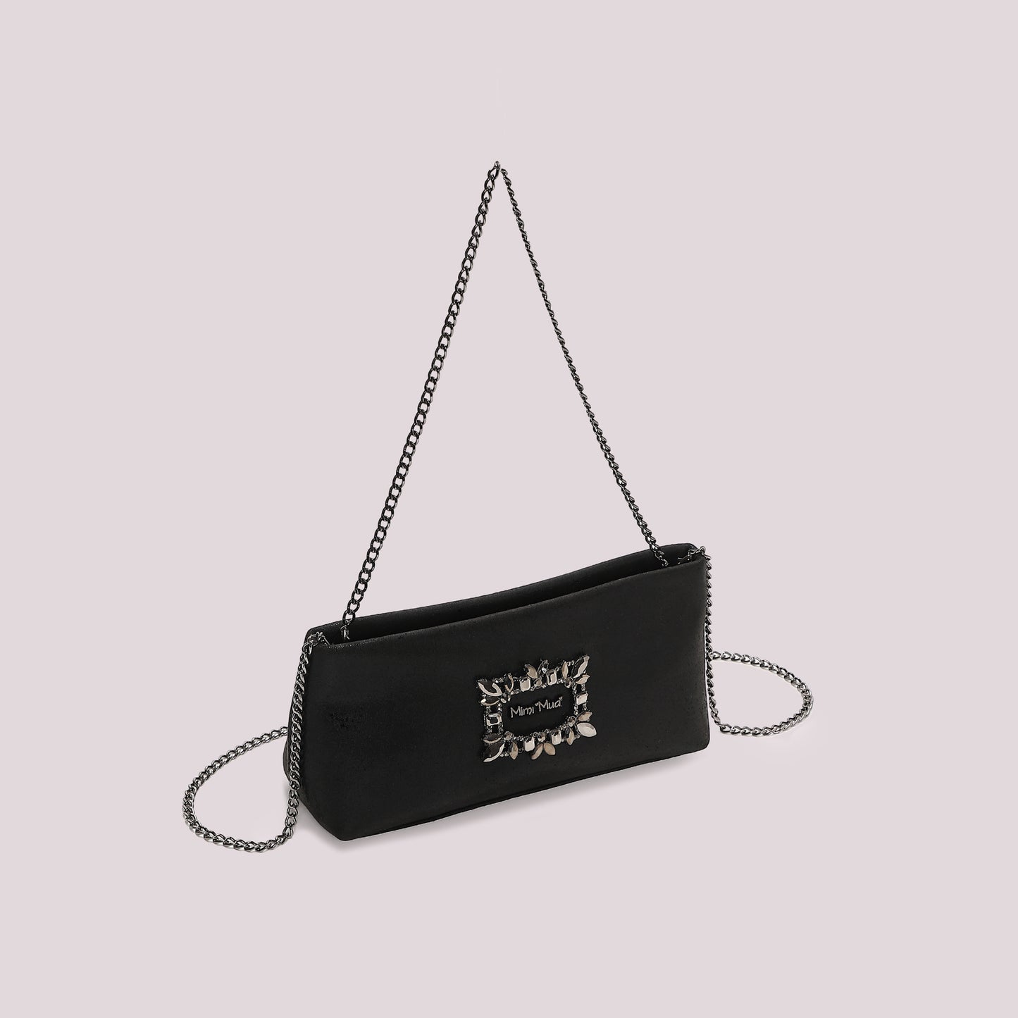 BORSA CLUTCH CON DETTAGLIO GIOIELLO