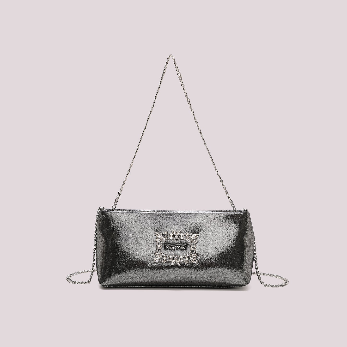 BORSA CLUTCH CON DETTAGLIO GIOIELLO