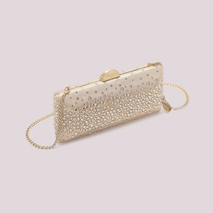 BORSA CLUTCH CON STRASS SPARSI