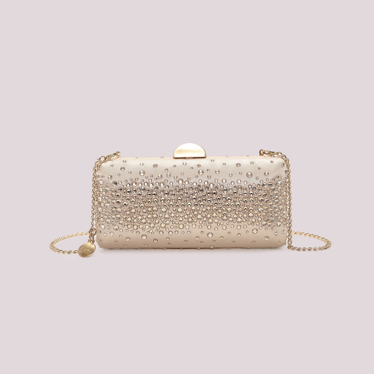 BORSA CLUTCH CON STRASS SPARSI