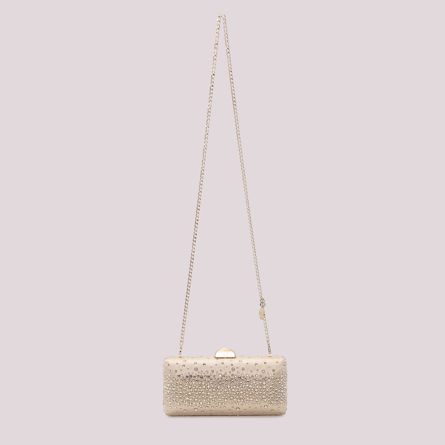 BORSA CLUTCH CON STRASS SPARSI