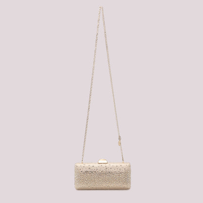 BORSA CLUTCH CON STRASS SPARSI