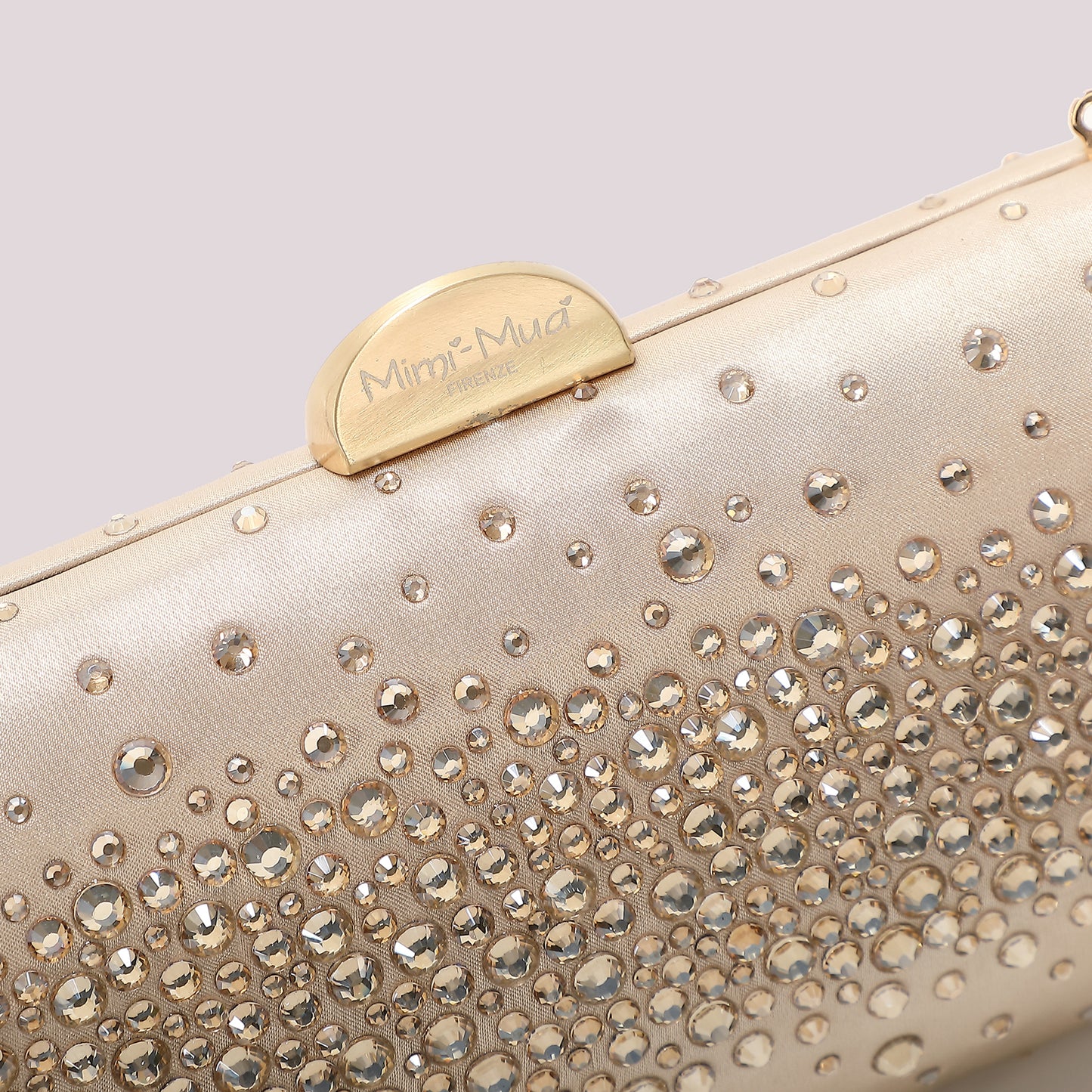 BORSA CLUTCH CON STRASS SPARSI