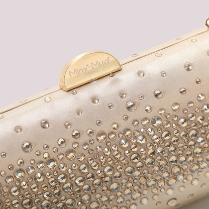 BORSA CLUTCH CON STRASS SPARSI